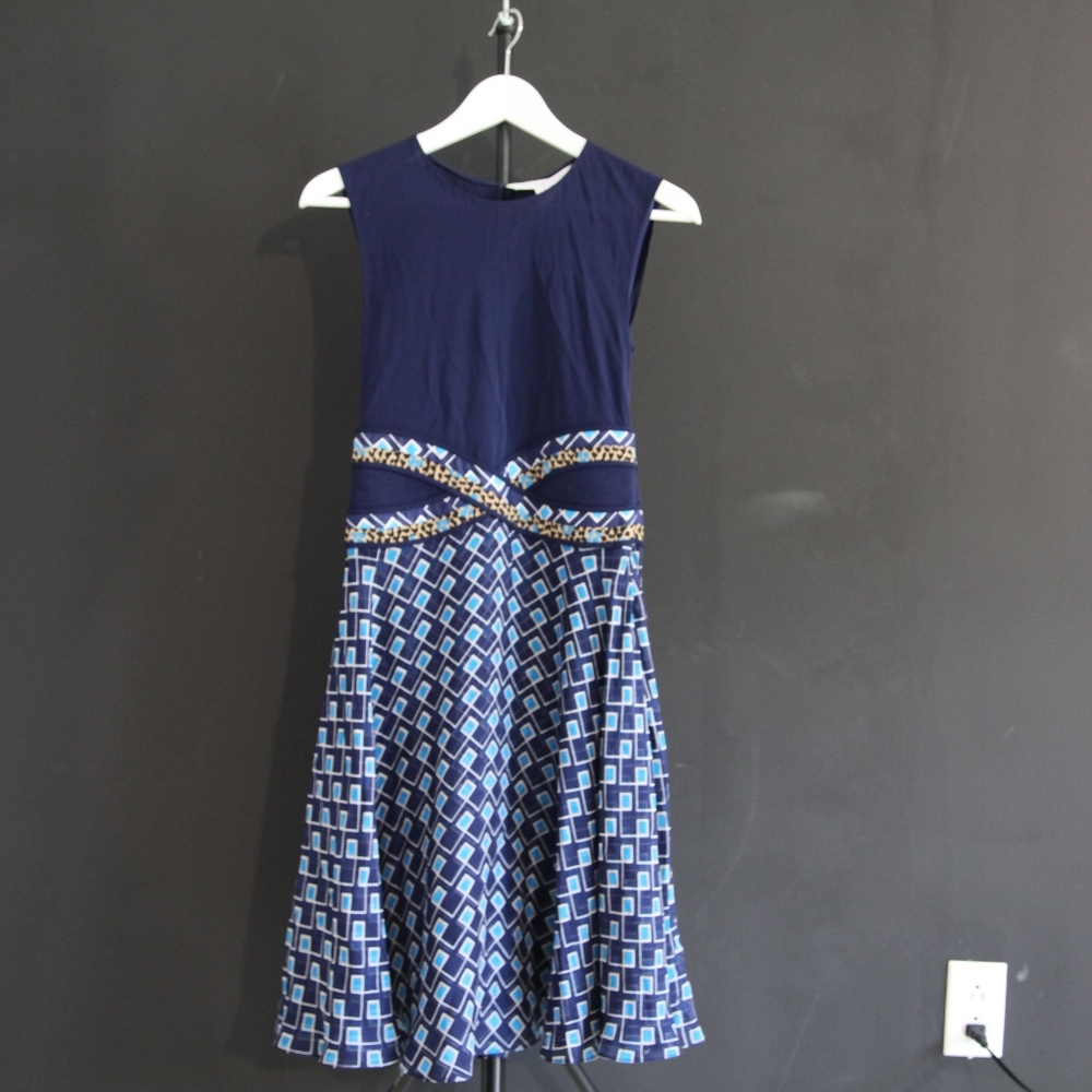 Diane Von Furstenberg elegant  blue  dress